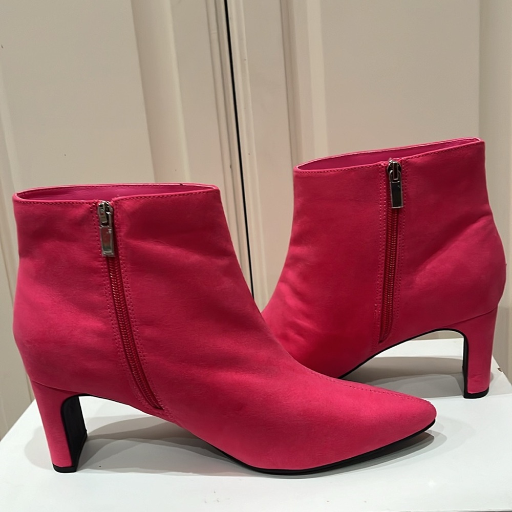 Pink Ankle Boots
